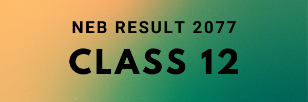 2077 class 12 result published