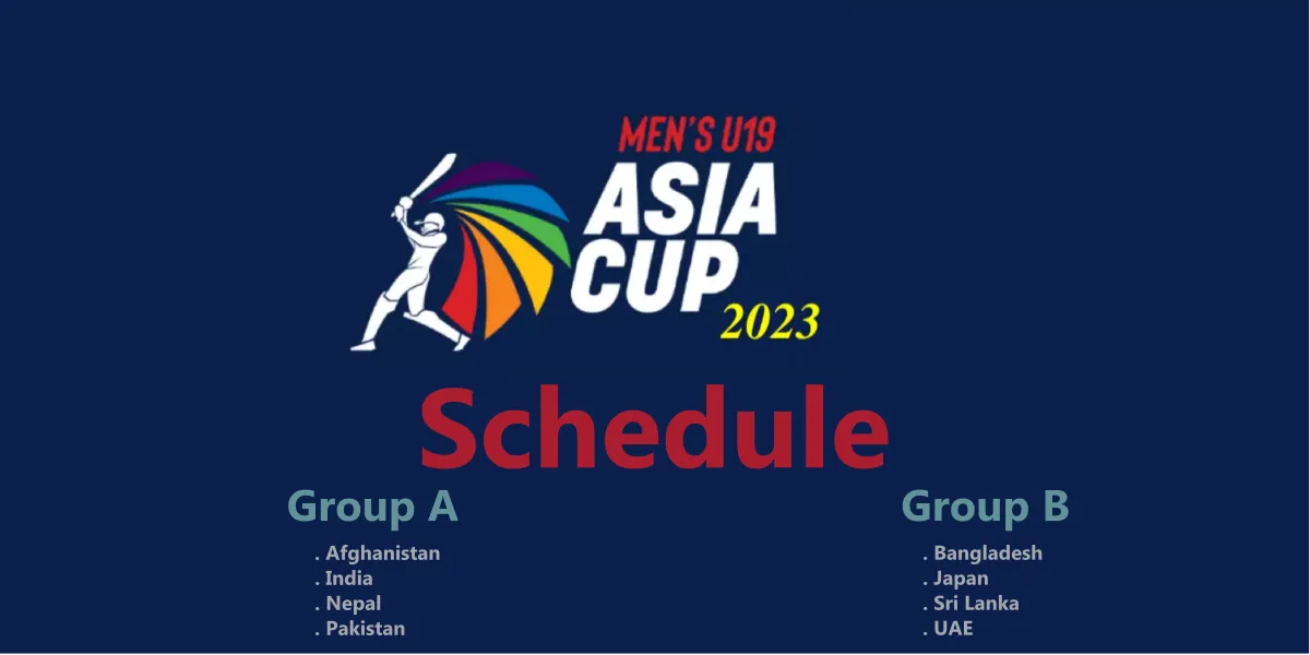 U19 Asia Cup Schedule